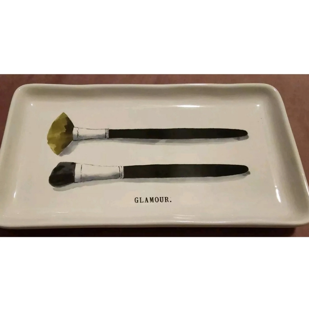 Rae Dunn Artisan Collection by Magenta Glamour Dish Tray 9" x 5" x 1"
